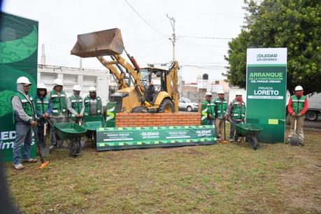 Soledad inicia construcción de parque urbano en el fraccionamiento La Virgen
