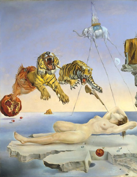 Salvador Dalí: Surrealismo soy yo Sueño causado por el vuelo de una abeja alrededor de una granada un segundo antes de despertar Salvador Dalí 1944