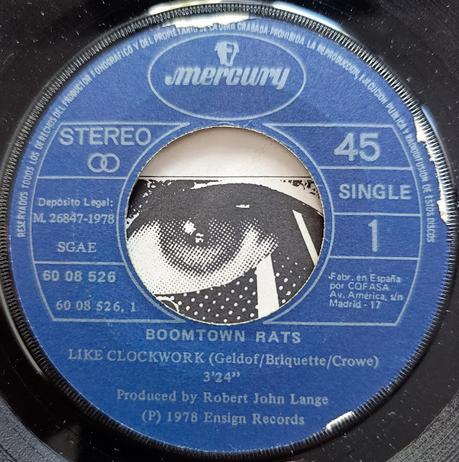 Boomtown rats -like a clockwork 7