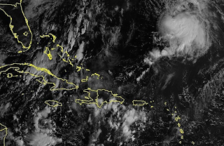 El sur dominicano bajo vaguada este 12 de octubre.