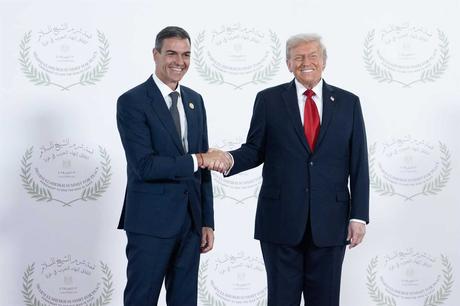 Trump interpela a Sánchez por el gasto en defensa: «¿Estáis ya trabajando con el tema del PIB?»