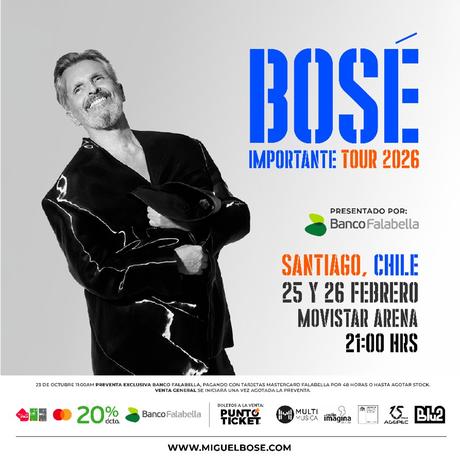 Bosé regresa a Chile con “Importante Tour” Bosé regresa a Chile con “Importante Tour”