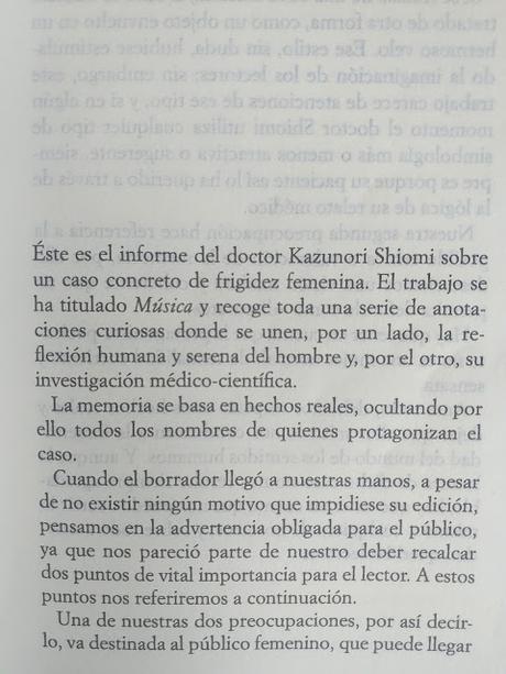Música, de Yukio Mishima