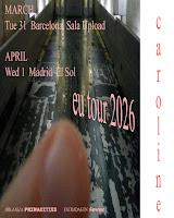 Conciertos en España de Caroline en marzo del 2026