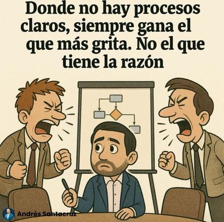 Donde no hay procesos claro siempre gana el que más grita.