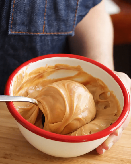 queso crema con dulce de leche