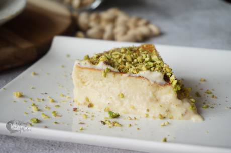 Tarta de queso y pistacho en freidora de aire Tarta de queso y pistacho en freidora de aire