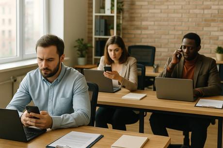 El nuevo coste invisible en las empresas, la distracción crónica y el estrés laboral El nuevo coste invisible en las empresas, la distracción crónica y el estrés laboral