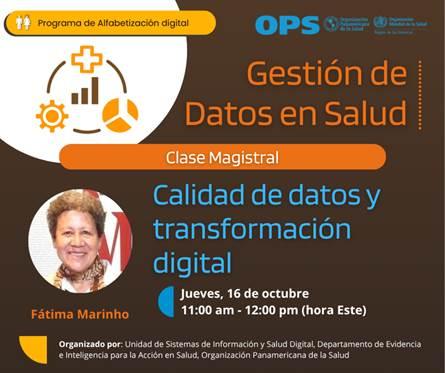 Clase Magistral: Calidad de datos y transformación digital Clase magistral: Calidad de datos y transformación digital