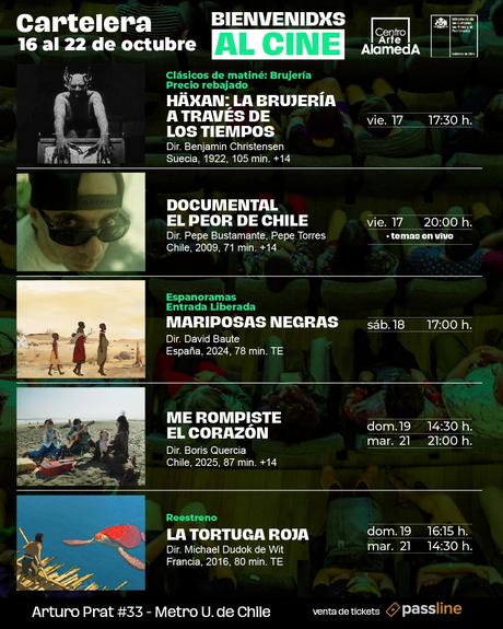 Descubre la Cartelera del Centro Arte Alameda del 16 al 22 de Octubre Descubre la Cartelera del Centro Arte Alameda del 16 al 22 de Octubre