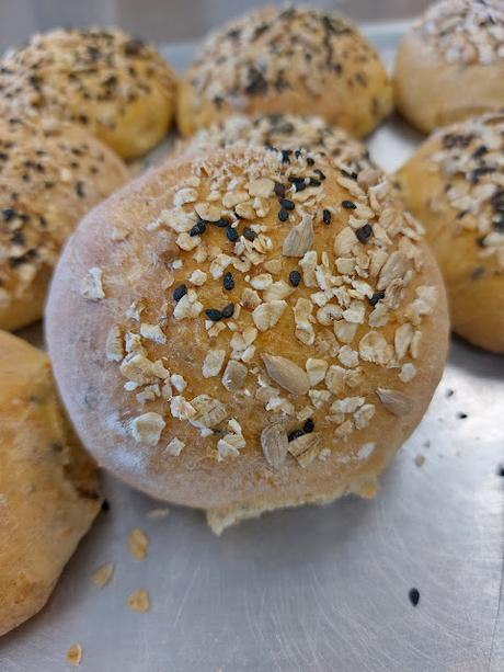 PANECILLOS DE ZANAHORIA, SEMILLAS Y COPOS DE AVENA