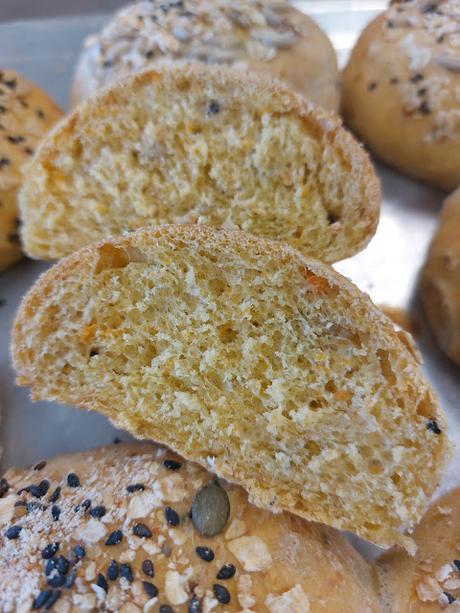 PANECILLOS DE ZANAHORIA, SEMILLAS Y COPOS DE AVENA