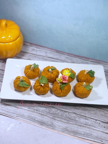 Calabacitas de queso y nueces