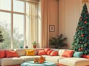 Decoración retrofuturista navideña: Navidad pop, tecnológica nostálgica