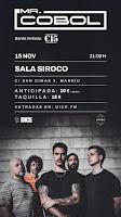 Concierto de Mr. Cobol y C 15 en Siroco