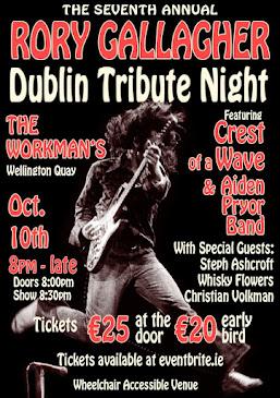 7Th Rory Gallagher Dublín Tribute Night.