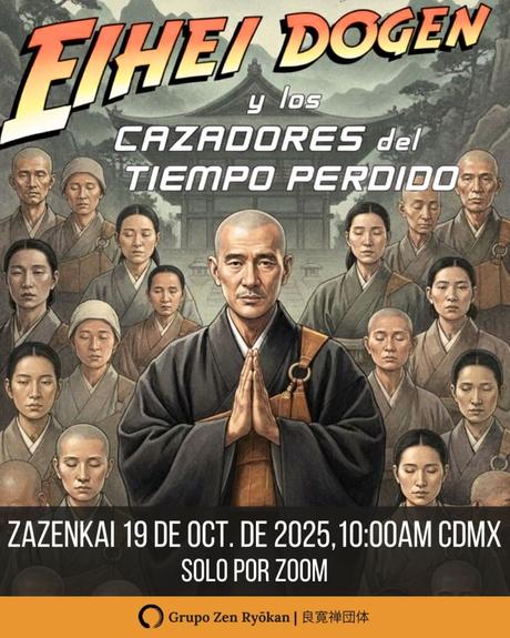 Zazenkai 19 de octubre de 2025. Shobogenzo Zuimonki: Eihei Dogen y los Cazadores del Tiempo Perdido