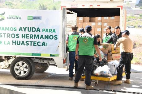 Ayuntamiento de Soledad reúne más de tres toneladas de víveres para familias afectadas en la Huasteca