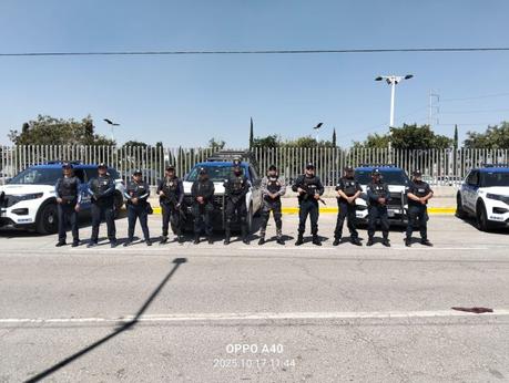 Refuerzan vigilancia en la Zona Industrial con operativo itinerante de la Policía Municipal