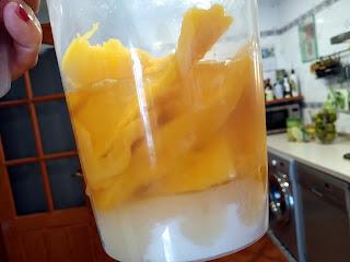 FLAN DE HUEVO CON MANGO