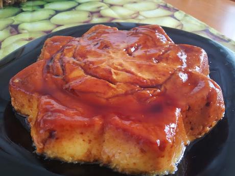 FLAN DE HUEVO CON MANGO FLAN DE HUEVO CON MANGO