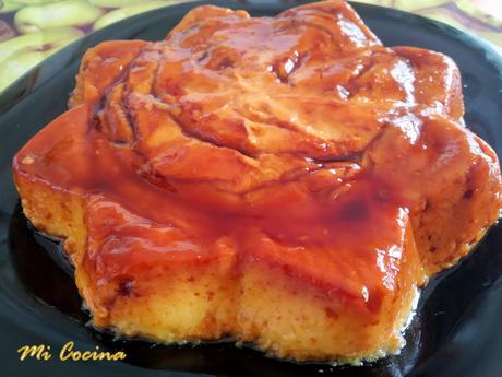 FLAN DE HUEVO CON MANGO