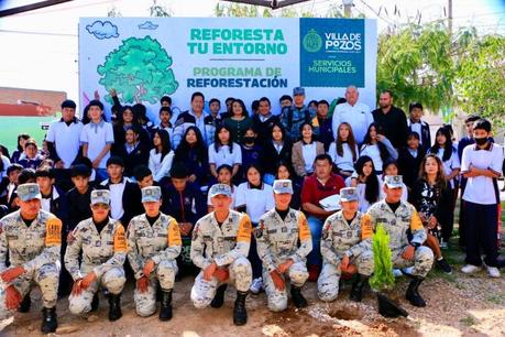 Villa de Pozos realiza jornada de reforestación en área verde de Molino Rojo Villa de Pozos realiza jornada de reforestación en área verde de Molino Rojo