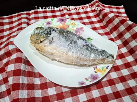 Dorada salvaje a la sal en airfryer Dorada salvaje a la sal en airfryer