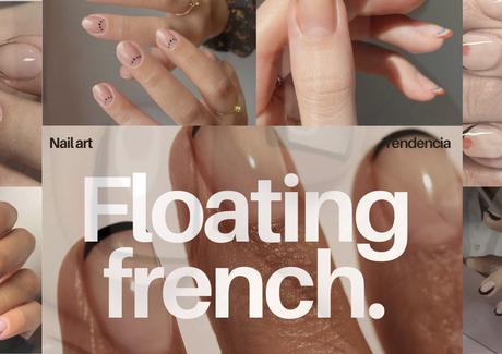 tendencia floating French nails que son y cómo se hacen. floating French nails: la manicura nail art minimalista y viral del 2025. Descubrí ideas para lucir uñas elegantes y modernas.