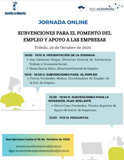 Jornada online Subvenciones Fomento Empleo y Apoyo a Empresas