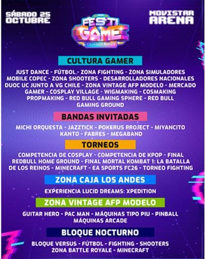 Festigame Caja Los Andes 2025 se relizará este sábado 25 de octubre