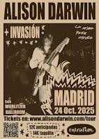 Concierto de Alison Darwin e Invasión en Wurlitzer Ballroom
