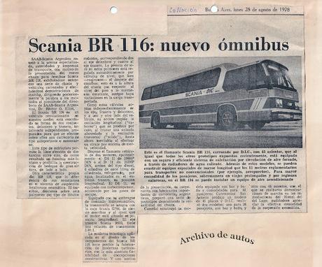 Scania BR 116 y su presentación en Argentina en 1978