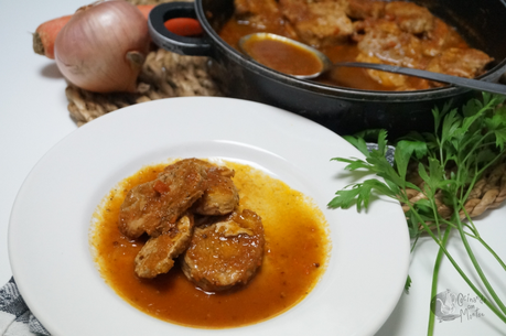 Solomillo de cerdo en salsa de zanahorias