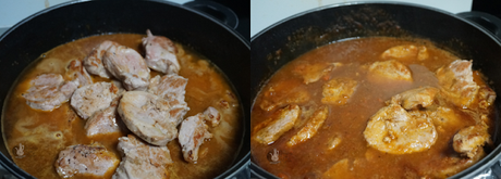 Solomillo de cerdo en salsa de zanahorias