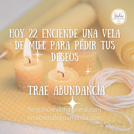 ☀️Ritual Abundancia Vela de Miel, Canela y Azúcar☀️Hoy 22 octubre