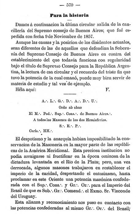 Cartas fundacionales de la masonería argentina 1857-1858. Documentos críticos