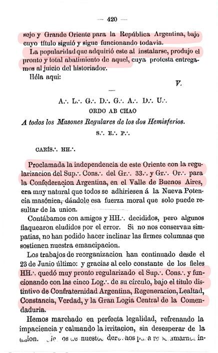 Cartas fundacionales de la masonería argentina 1857-1858. Documentos críticos