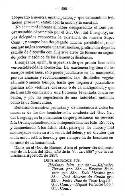 Cartas fundacionales de la masonería argentina 1857-1858. Documentos críticos