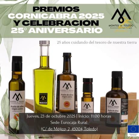 La DOP Montes de Toledo celebra este jueves su 25º aniversario con la entrega de los Premios Cornicabra 2025