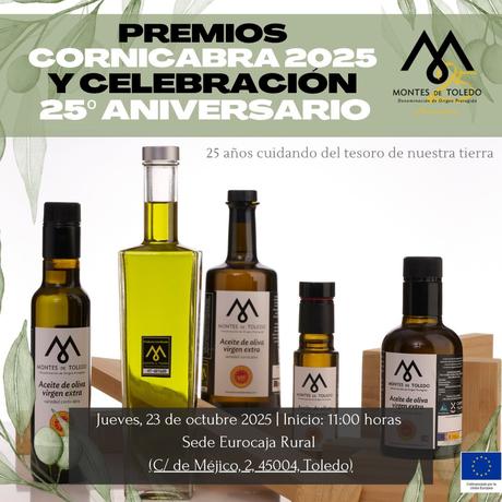 La DOP Montes de Toledo celebra este jueves su 25º aniversario con la entrega de los Premios Cornicabra 2025