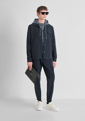 Antony Morato,FW 25/26,moda masculina,Lisboa,estilo urbano,elegancia contemporánea,menswear,tendencias otoño invierno,moda italiana,chaquetas híbridas,terciopelo,ripstop,siluetas deconstruidas,street style,urban fashion,colección masculina,lookbook,moda hombre,fashion masculino,style,