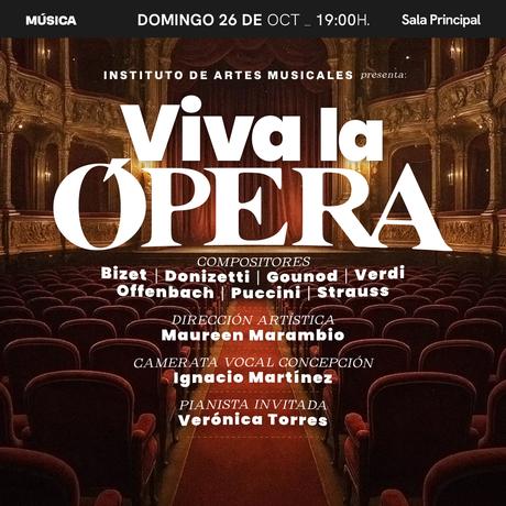 Teatro Biobío conmemora el Día Mundial de la Ópera con actividades gratuitas en colaboración con la Universidad San Sebastián y el Instituto de Artes Musicales de Concepción Teatro Biobío conmemora el Día Mundial de la Ópera con actividades gratuitas en colaboración con la Universidad San Sebastián y el Instituto de Artes Musicales de Concepción