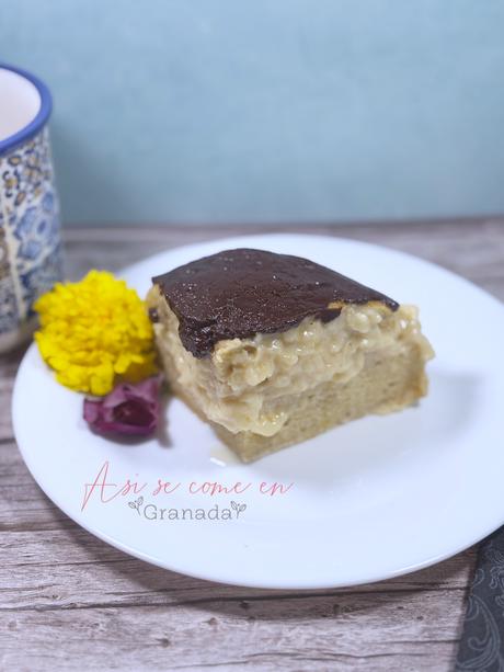 Cuñas de crema y chocolate ligeras