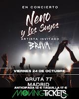 Concierto de Neno y los Suyos y Brava en Gruta 77