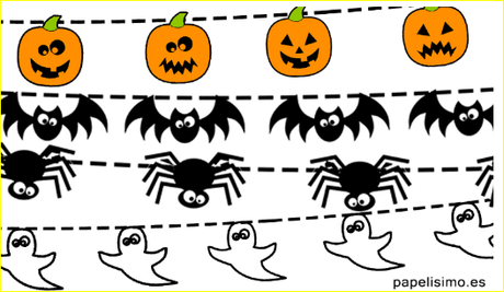 3 Juegos de Halloween, mandalas y guirnaldas 3 Juegos de Halloween, mandalas y guirnaldas