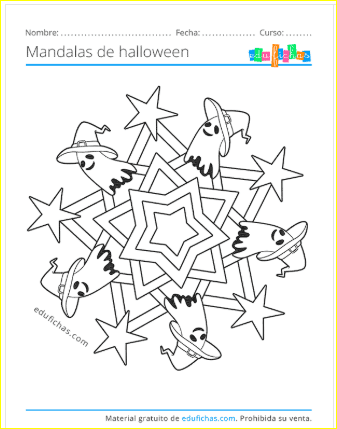 3 Juegos de Halloween, mandalas y guirnaldas 3 Juegos de Halloween, mandalas y guirnaldas
