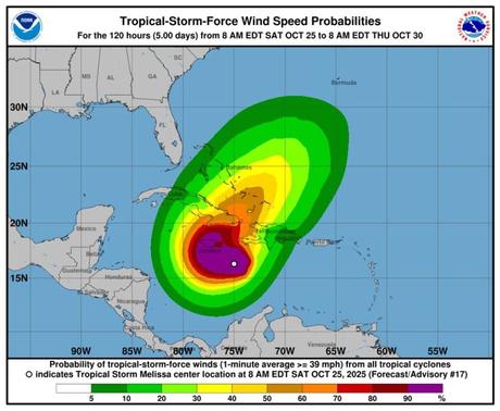 Cuba, Jamaica y La Española se preparan para el impacto de la tormenta ‘Melissa’, ya convertida en huracán