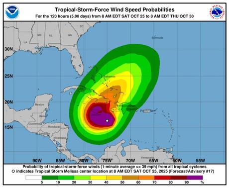 Cuba, Jamaica y La Española se preparan para el impacto de la tormenta ‘Melissa’, ya convertida en huracán