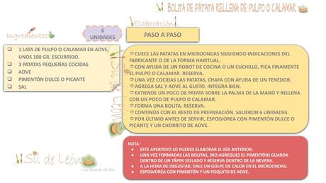 RECETA BOLITA DE PATATA RELLENA DE CALAMAR O PULPO {APERITIVO FÁCIL}